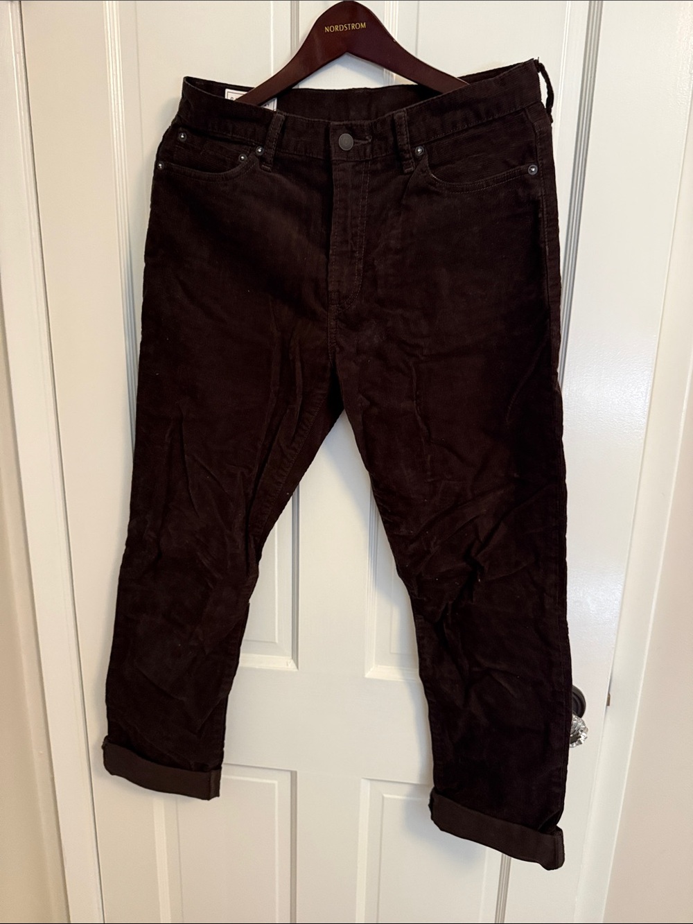 GAP Men's Corduroy Pants in Dark Brown